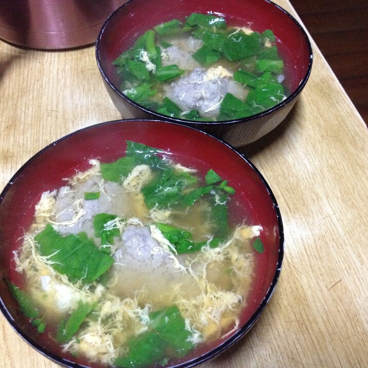 ごぼう風味の鰯つみれ汁